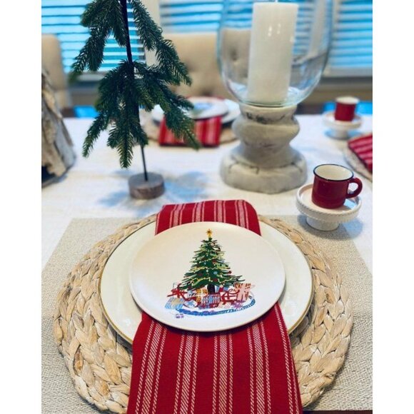 Threshold 7.5" Christmas Tree Stoneware Appetizer Single Plate - Picture 4 of 5